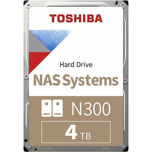 HDD Toshiba N300 NAS SATA3 4Tb 35 7200 256Mb 1526400₽