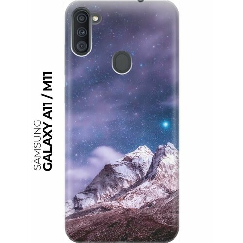 RE: PA Накладка Transparent для Samsung Galaxy A11 / M11 с принтом Горы и звездное небо re pa накладка transparent для samsung galaxy a7 2018 с принтом горы и звездное небо