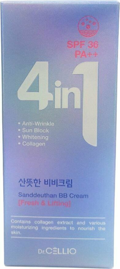 BB-крем для лица тройного действия Dr.Cellio 4 in 1 Sandeunhan BB Cream SPF36 PA++, 50 мл — фото 1
