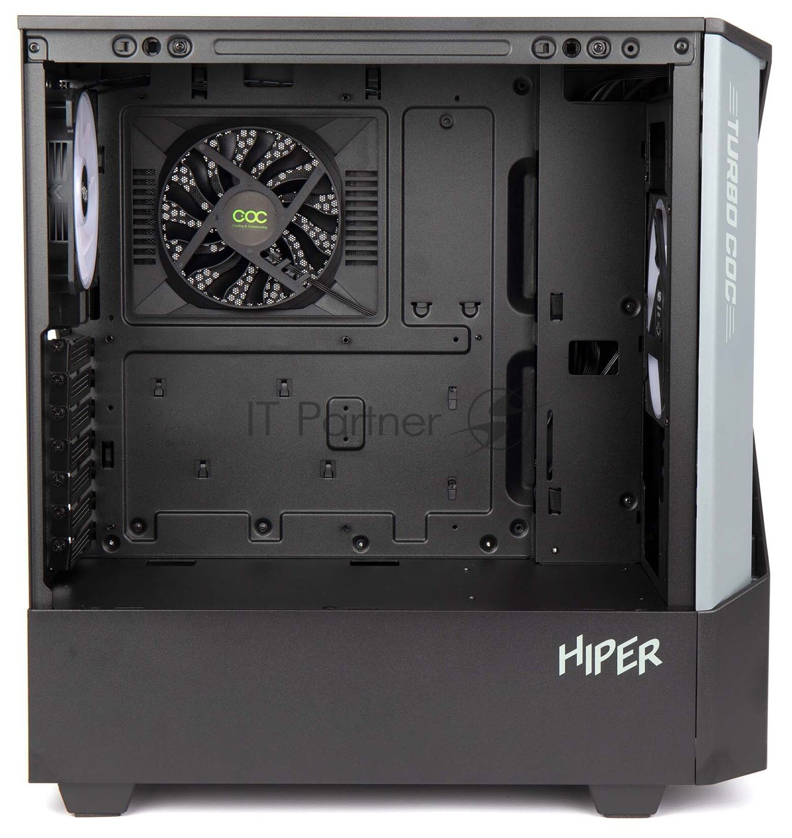 Компьютерный корпус ATX Hiper CC BG черный - фото №10