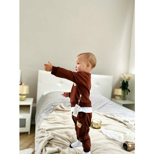 фото Костюм , размер 24, коричневый n&a baby clothes