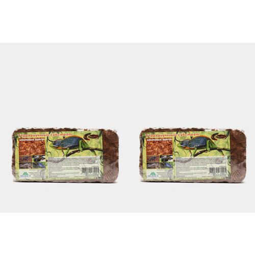 VladOx Террариумный субстрат Кокосовые чипсы, 550 г, 2 шт