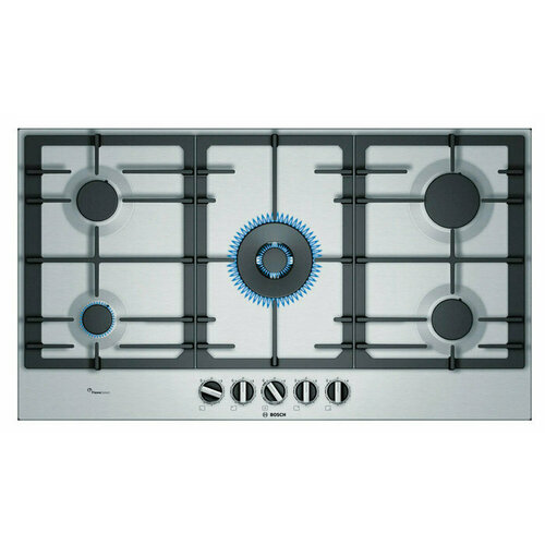 Газовая варочная поверхность Bosch PCR9A5B90M нержавеющая сталь 7666000₽