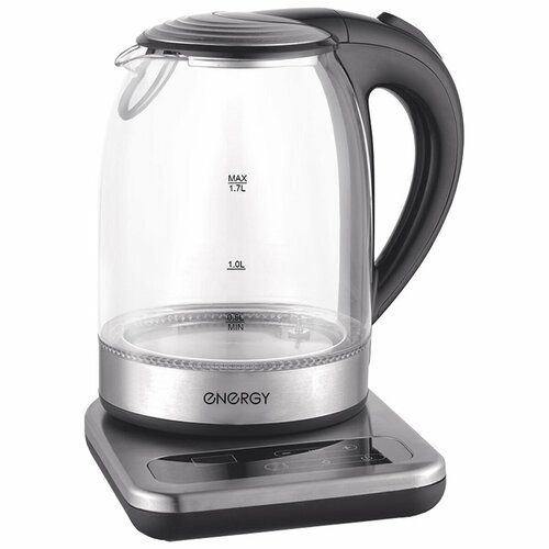 Чайник ENERGY E-220E 17 л стекло на подставке 164150 301900₽