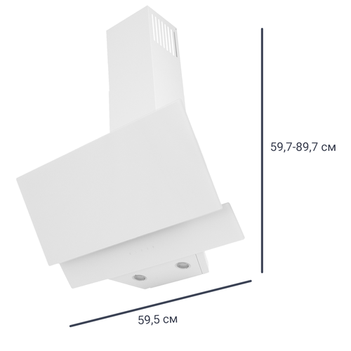 Вытяжка плоская Kitll KCH 6104 60 см цвет белый 2603000₽