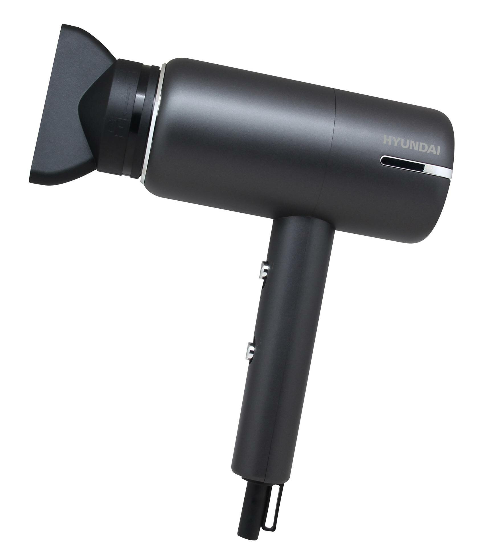 фото Фен Hyundai H-HDI0777 черный/хром