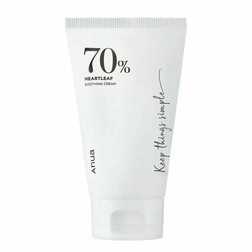 Крем для лица Anua Heartleaf 70% Soothing Cream успокаивающий, 100 мл