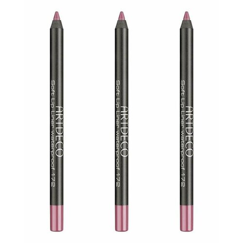 ARTDECO Водостойкий карандаш для губ Soft Lip Liner Waterproof тон 172, 1,2 г, 3 шт