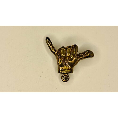 Брелок Магарыч, гладкая фактура, коричневый