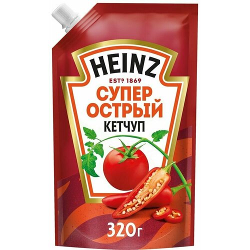 Кетчуп Heinz Супер острый 320г х2шт