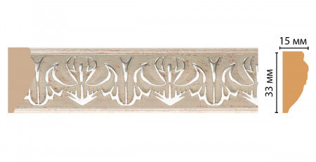 Молдинг Decomaster 101B-59ДМ В33хШ15хШ2400 мм / Декомастер.