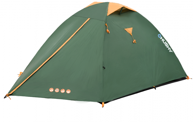 Палатка туристическая Husky BIRD 3 CLASSIC, цвет: зеленый