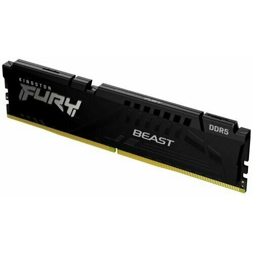Модуль памяти DDR5 16GB Kingston FURY KF556C40BB-16 Beast black 5600MHz CL40 1RX8 радиатор 125V 288-pin 16Gbit retail 748100₽