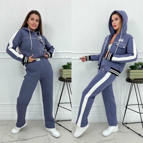 фото Костюм jools fashion, размер 46, серый