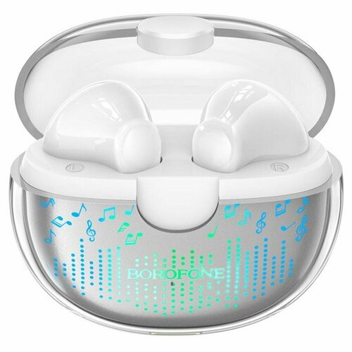 Наушники беспроводные Borofone BW15 вкладыши TWS микрофон BT53 30250 мАч белые 158800₽
