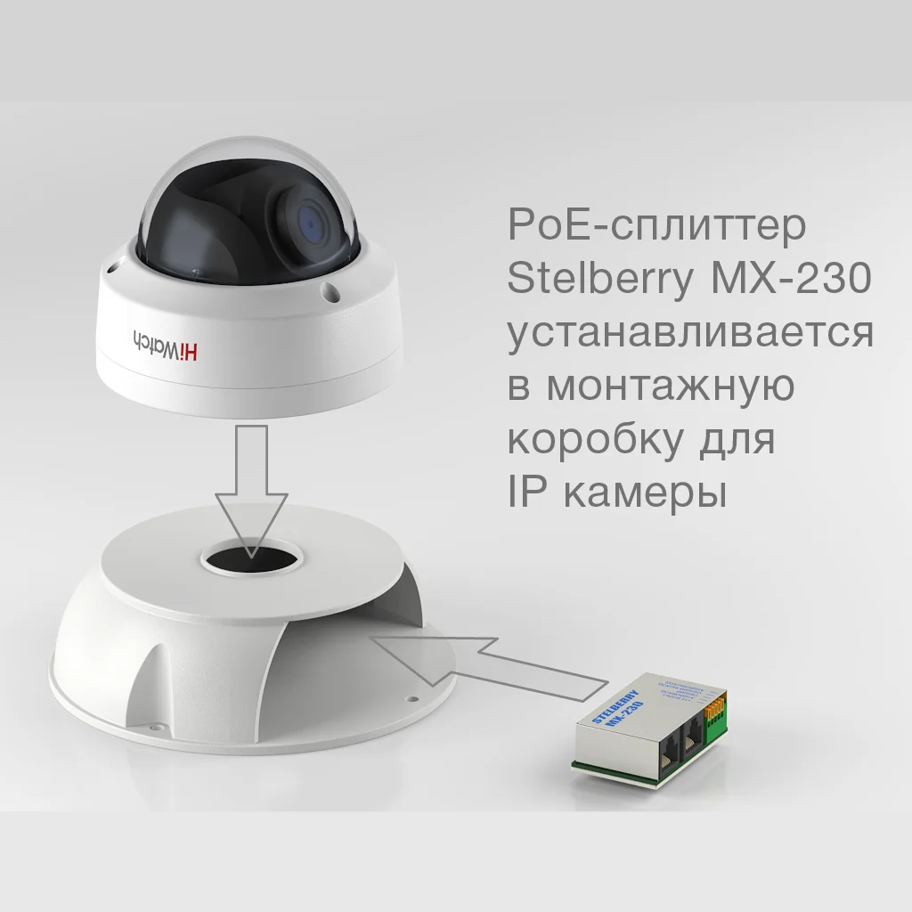 Stelberry MX-230 универсальный PoE-сплиттер для микрофонов