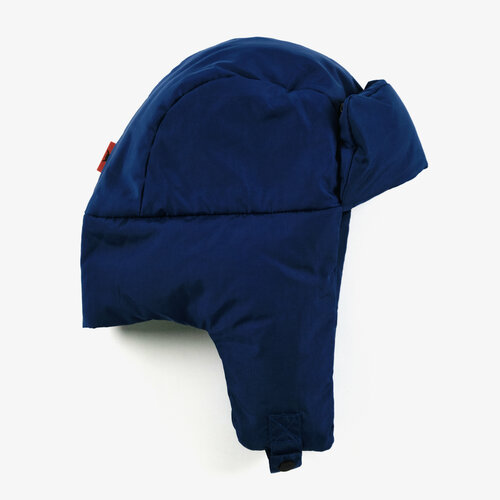 Шапка ушанка Молодость, размер 54/56, синий