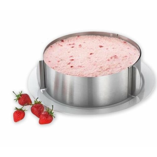 Форма для выпечки регулируемая от 16 до 30 смформа для выпечки универсальнаяформа для салатовРаздвижное кольцо для выпечки запекания 549₽