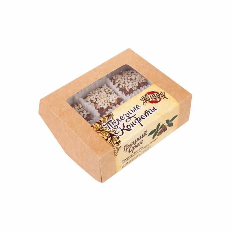 Конфеты полезные Грецкий орех (без сахара), 100гр ко-гре-100 - фотография № 5