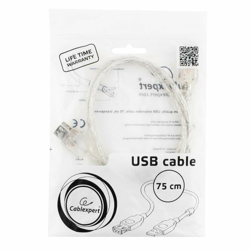 Удлинитель Cablexpert USB - USB (CCF-USB2-AMAF-TR) — фото 11
