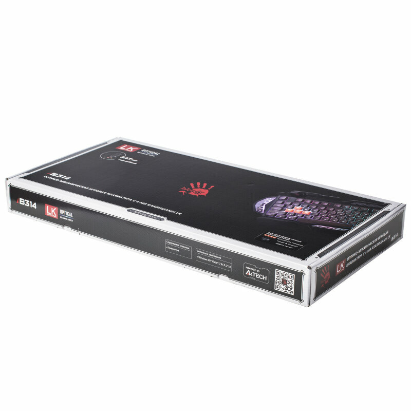 Клавиатура A4tech Bloody B314 USB Black — фото 7