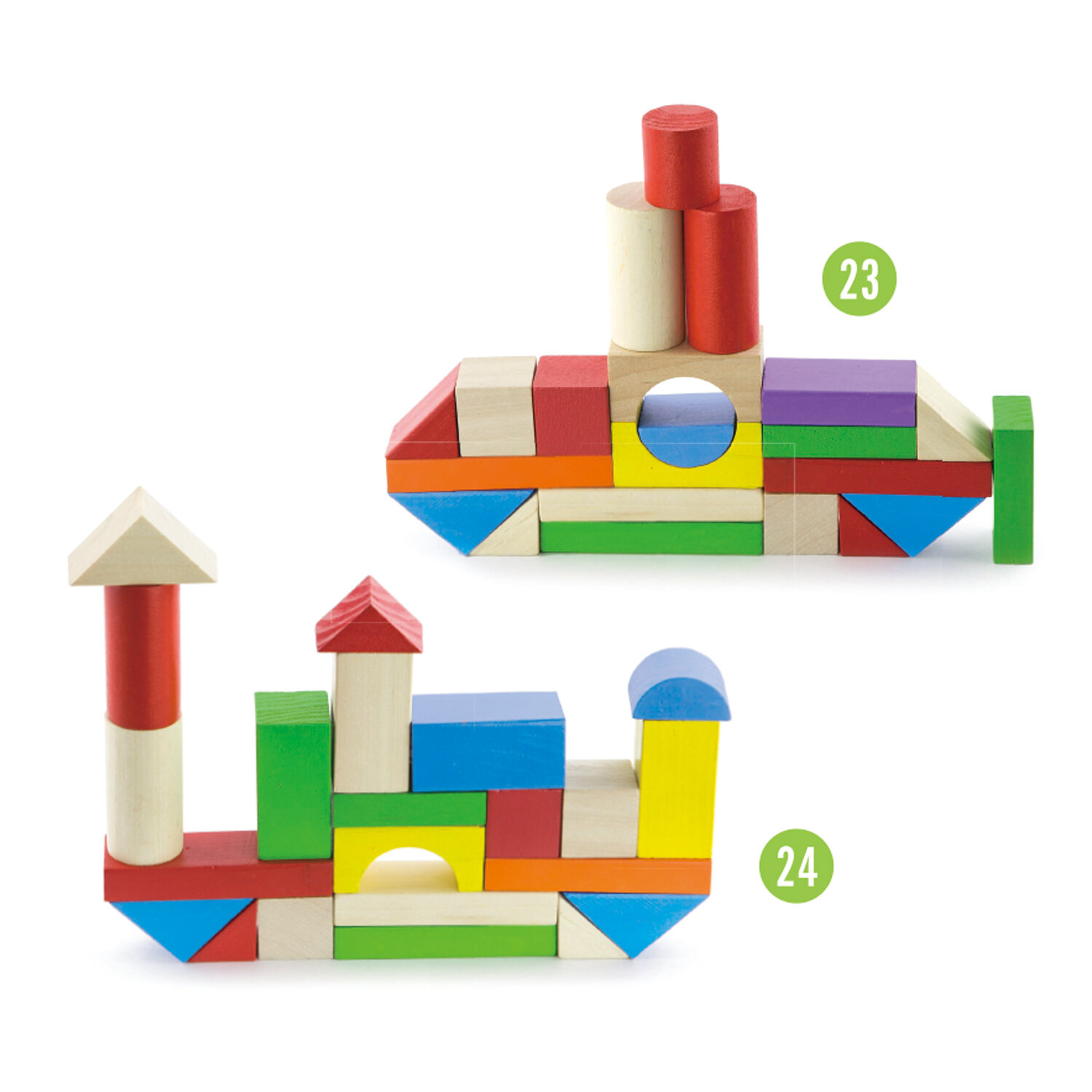 Classic Toys Строительные Кубики, 100 шт New Classic Toys - фото №14
