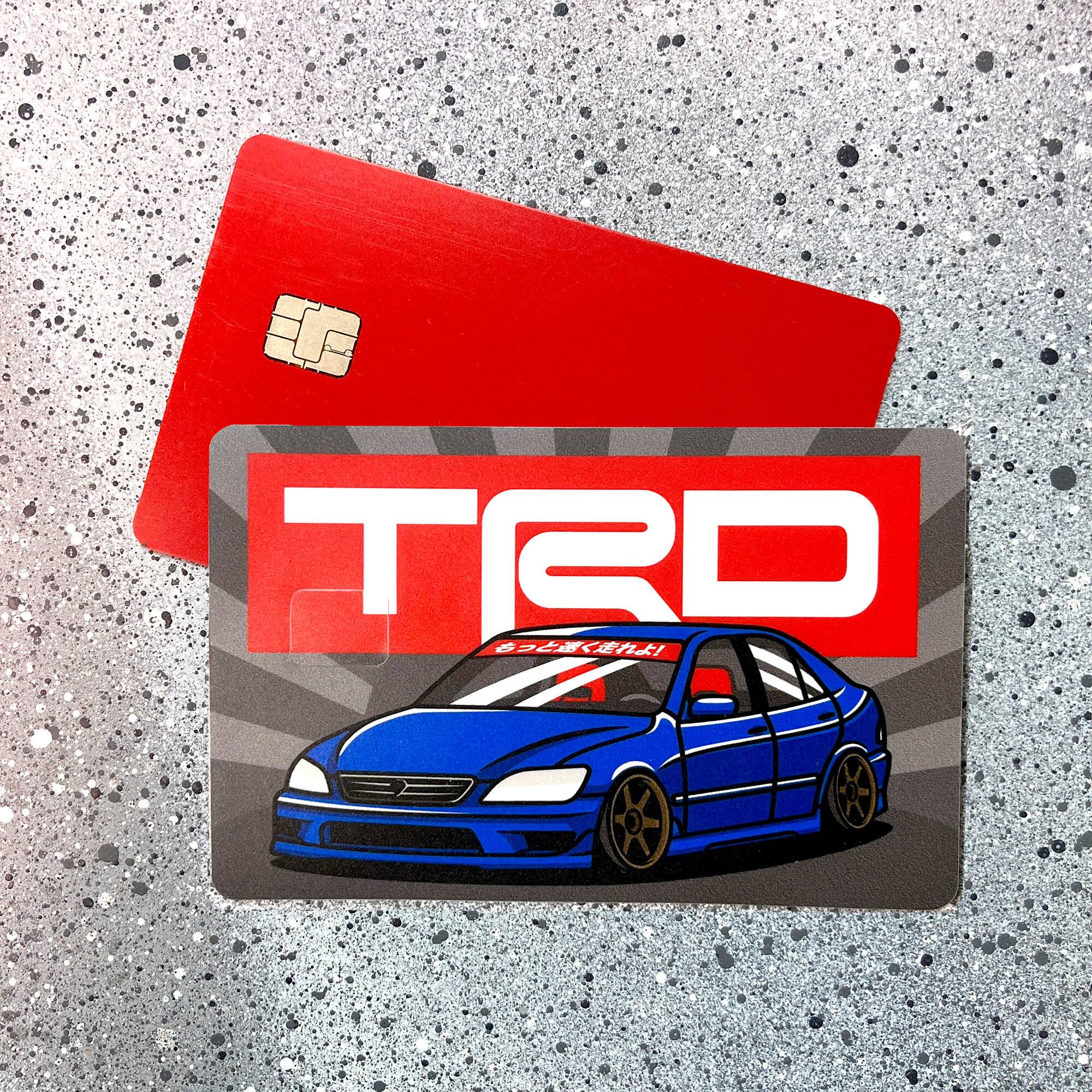 Наклейка на банковскую карту Toyota Altezza TRD JDM