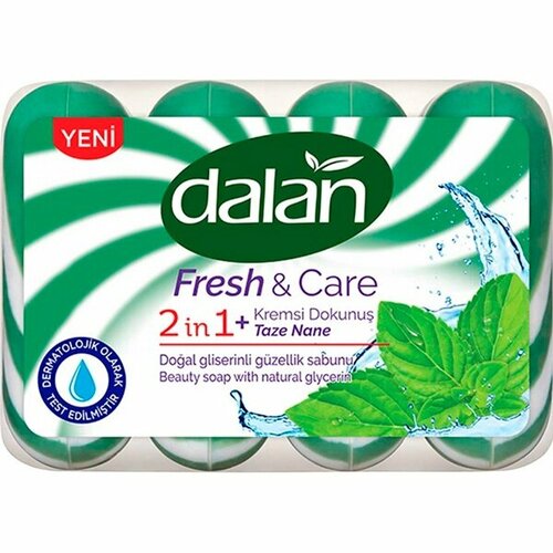 Мыло туалетное Dalan Fresh & Care, Свежая мята, 4х90 г