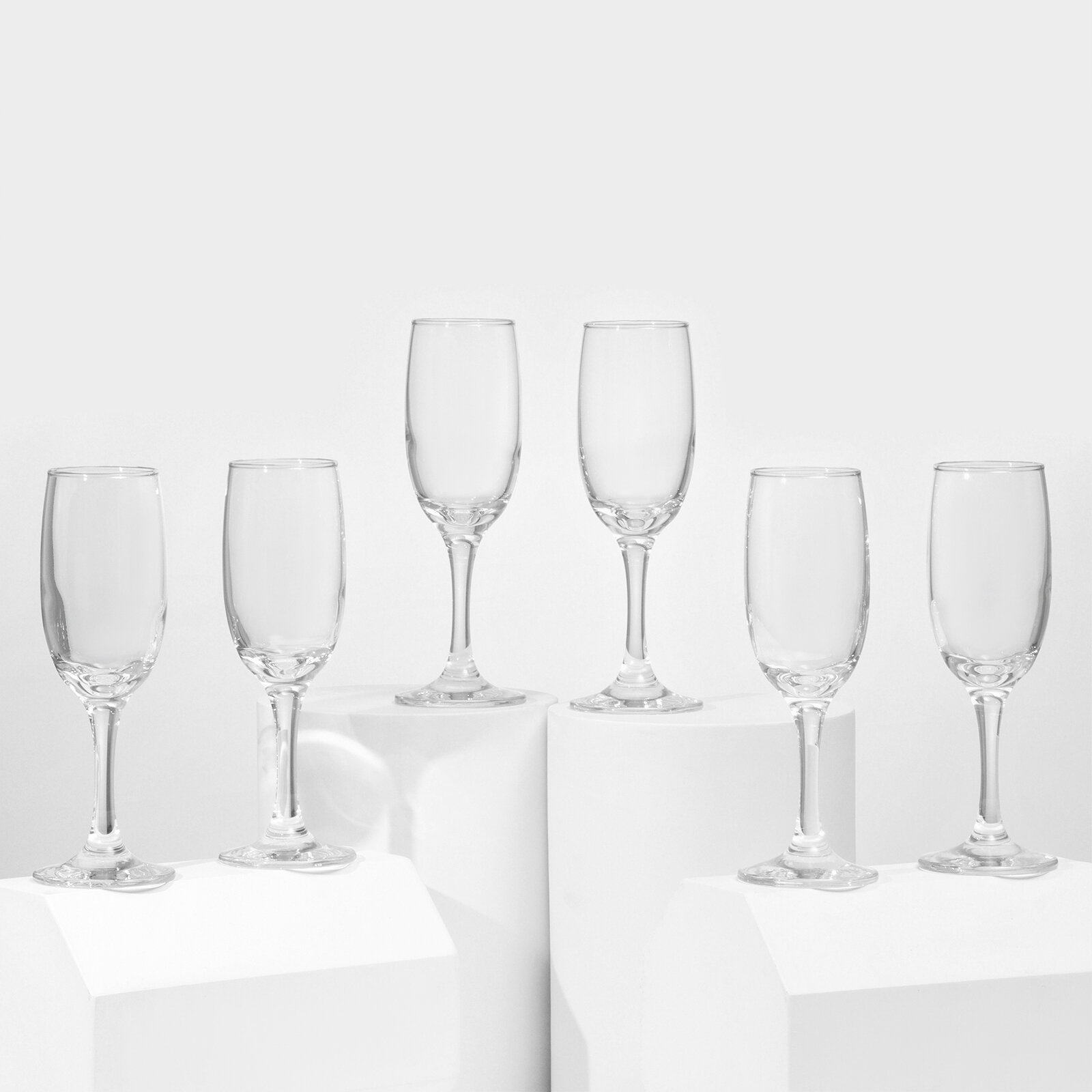 Набор бокалов для шампанского 190 мл Pasabahce Бистро 3 шт - фото №5