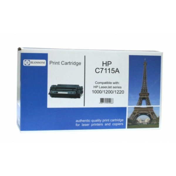 C7115A / BS-C7115A Blossom совместимый черный тонер-картридж для HP LaserJet 1000/ 1200/ 3300/ 3380;