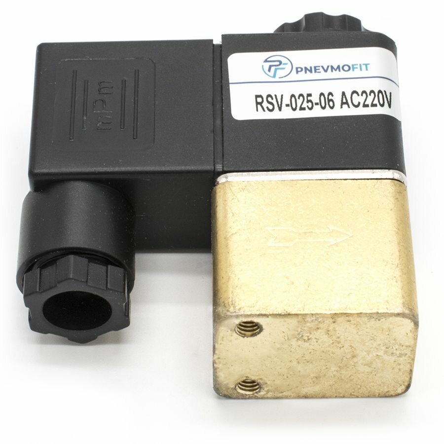 Электромагнитный клапан RSV-025-06 AC220V (воздух вода масло)