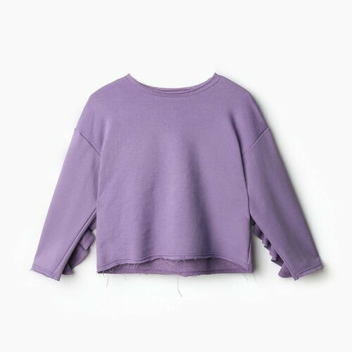 Свитшот Minaku, размер 122, сиреневый, фиолетовый футболка minaku размер 122 фиолетовый сиреневый