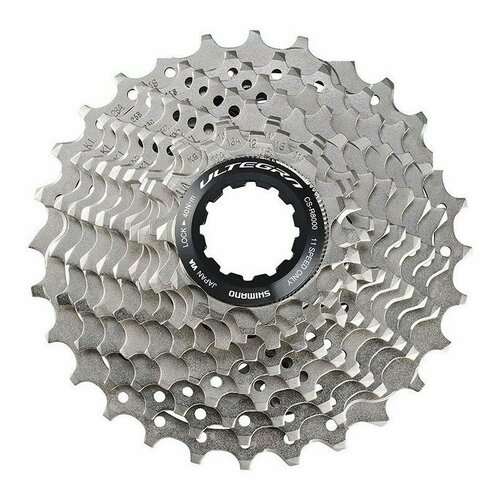 Кассета велосипедная Shimano Ultegra R8000, 11-28 11скоростей, алюминий, ICSR800011128 кассета shimano 105 5800 11 скоростей 28