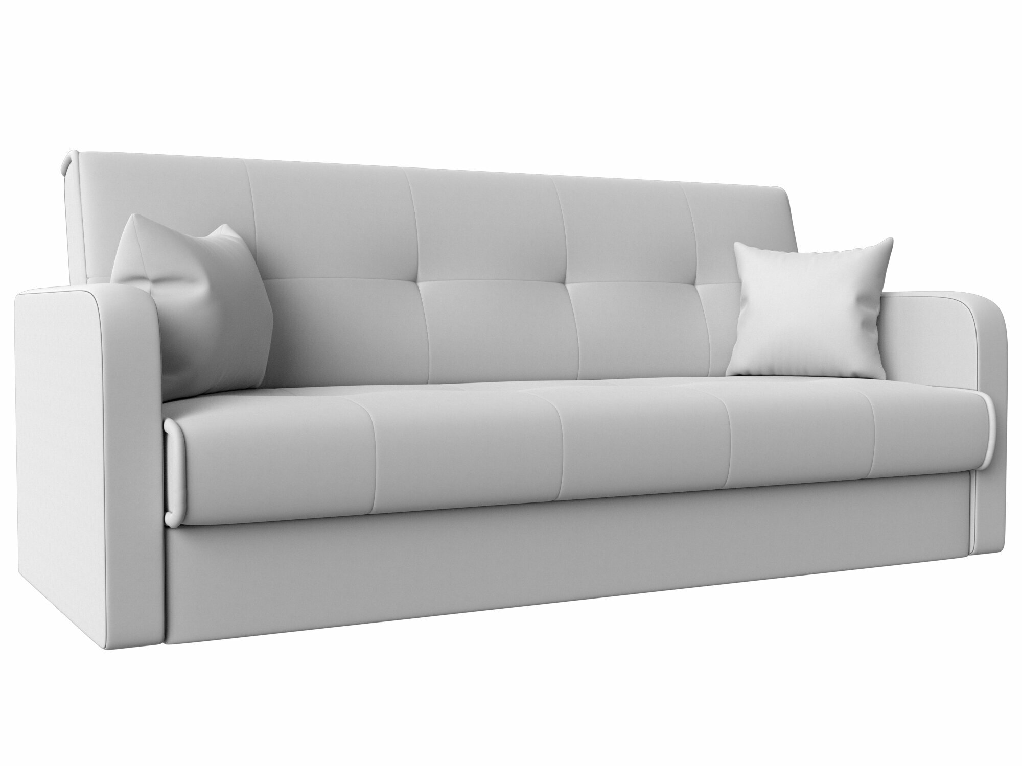 фото Диван-кровать книжка Надежда, Экокожа белая