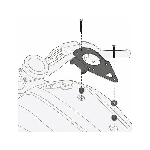 Крепеж TANKLOCK сумки на бак мотоцикла GIVI Yamaha XSR700 (16-18)