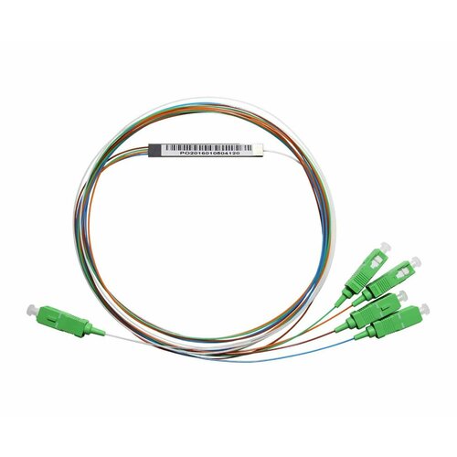 PLС сплиттер 1х4, 0.9мм, гильза, SC/APC | код 09-0415 | супр (1 шт.)