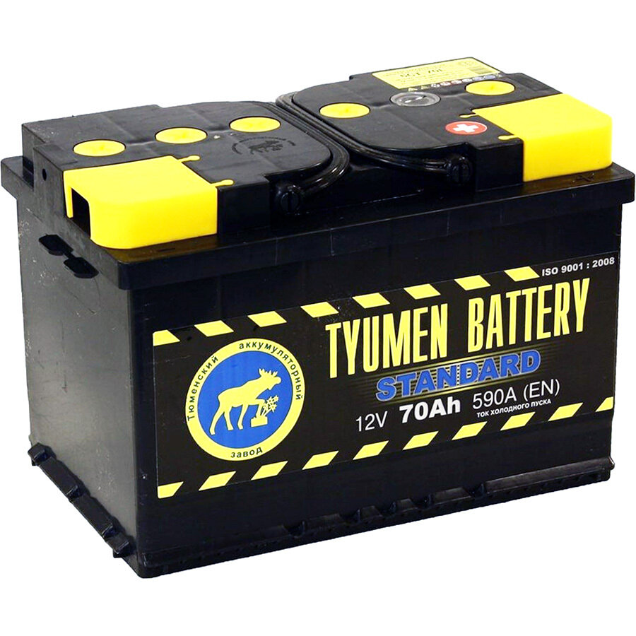 Аккумулятор Tyumen Battery Standard 70 Ач обр. пол. 630A (278x175x190)