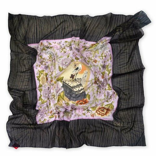 фото Платок christian lacroix,140х140 см, коричневый