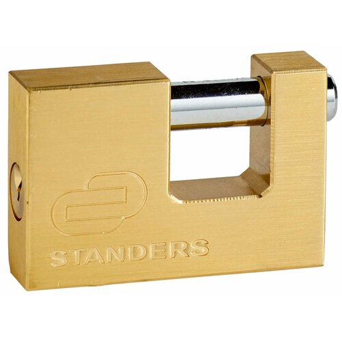 Замок гаражный Standers 75x50 мм, медь