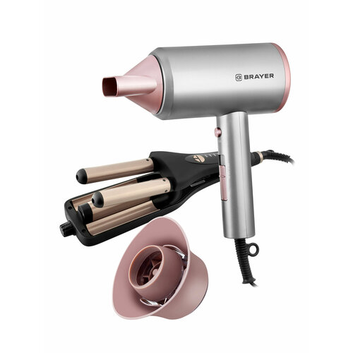 Комплект Фен для волос BRAYER BR3022 Мультистайлер BRAYER BR3204BN 395000₽