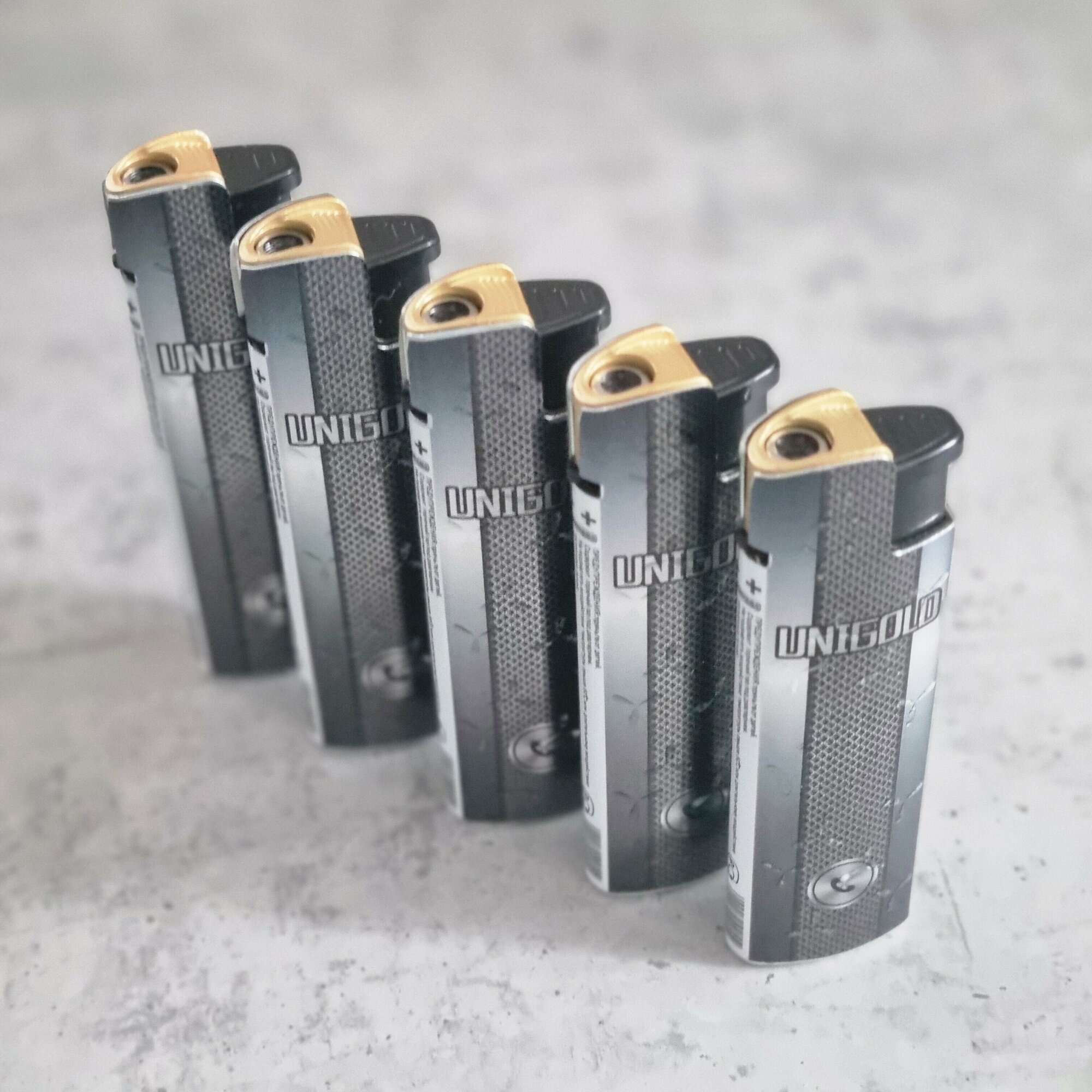 Зажигалка турбо UNIGOLD BS URBN , набор из 5 штук