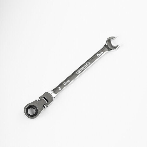 Ключ рожково-накидной трещоточный шарнирный Cr-V 8мм Колир 329₽