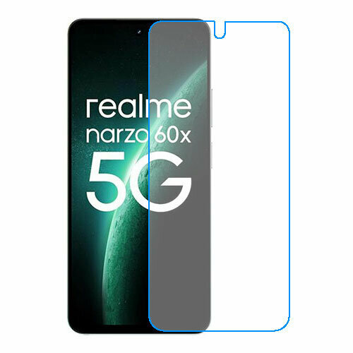 Realme Narzo 60x защитный экран из нано стекла 9H одна штука скрин Мобайл