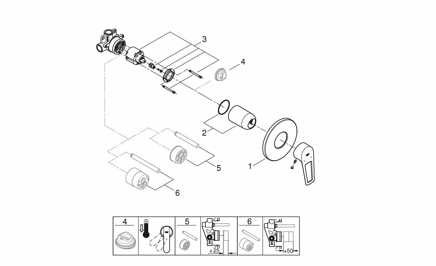 Смеситель для душа Grohe - фото №5