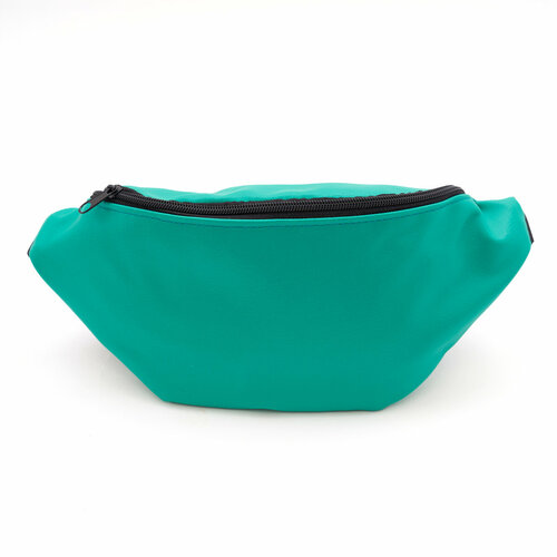 фото Сумка поясная tina bolotina, фактура гладкая, бирюзовый