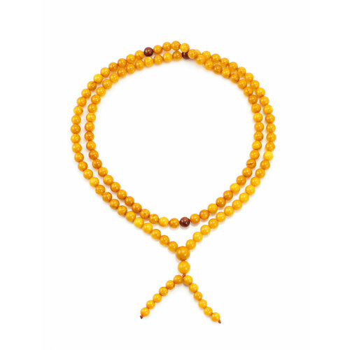 фото Браслет-нить, янтарь, 10 шт., размер 35 см, размер one size, диаметр 5 см, бежевый amberhandmade