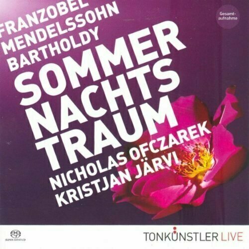 audiocd felix mendelssohn bartholdy the london symphony orchestra andre previn ein sommernachtstraum a midsummer night s dream cd stereo AUDIO CD Mendelssohn Bartholdy - Sommernachtstraum - Jarvi / No Tonkunstler-Orchester. 1 CD