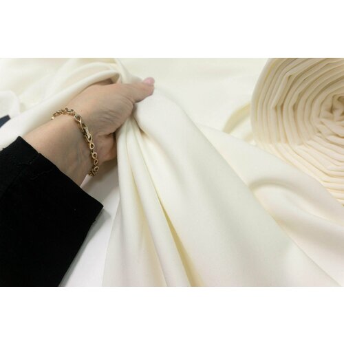 Ткань Джерси молочное 110 см. Ткань для шитья ткань кружево макраме молочное ткань для шитья