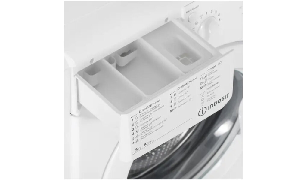 Стиральная машина INDESIT IWSB 5105(CIS) белый (F062910) - фотография № 8