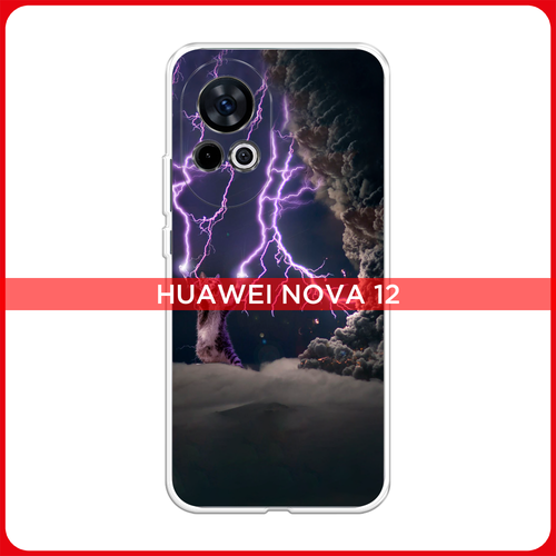 Силиконовый чехол на Huawei Nova 12 / Хуавей Нова 12 Кот призыватель погоды силиконовый чехол на huawei nova 2 хуавей нова 2 кот призыватель погоды